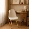 Silla de comedor escandinava tapizada en bouclé – Comedor o escritorio - Skögur image 7