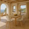 Silla de comedor escandinava tapizada en bouclé – Comedor o escritorio - Skögur image 7