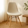 Silla de comedor escandinava tapizada en bouclé – Comedor o escritorio - Skögur image 7
