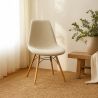 Silla de comedor escandinava tapizada en bouclé – Comedor o escritorio - Skögur image 7