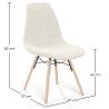 Silla de comedor escandinava tapizada en bouclé – Comedor o escritorio - Skögur image 7