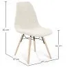 Silla de comedor escandinava tapizada en bouclé – Comedor o escritorio - Skögur image 7