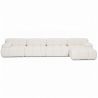 Sofá Modular Chaise Longue Tapizado en Tela Bouclé - 4/5 plazas - Bianca image 7