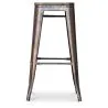Taburete de Bar Diseño Industrial - Madera y Acero - 76cm - Stylix image 7