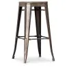Taburete de Bar Diseño Industrial - Madera y Acero - 76cm - Stylix image 7