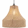 Lámpara Colgante de Cuerda Natural y Metal - Estilo Boho – Diseño Artesanal - Lorena image 7