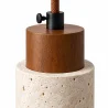 Lámpara de Techo Colgante de Madera y Travertino – Élodie image 7