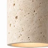 Lámpara de Techo Colgante de Madera y Travertino – Élodie image 7