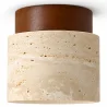 Lámpara de Techo - Plafón - Madera y Traverino - Léonie image 7