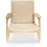 Sillón de Salón de Madera y Cuerda - Diseño Artesanal Boho Bali  - Birma image 7