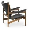Sillón de Diseño con Reposabrazos - Madera y Cuero - Captain  image 7