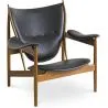 Sillón de Diseño con Reposabrazos - Madera y Cuero - Captain  image 7