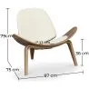 Butaca de diseño - Sillón Escandinavo - Tapizado Polipiel - Lucy image 7