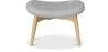 Reposapiés Tapizado en Lino  -Diseño Escandinavo - Madera - Kontor image 7