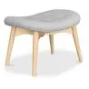 Reposapiés Tapizado en Lino  -Diseño Escandinavo - Madera - Kontor image 7