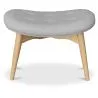 Reposapiés Tapizado en Lino  -Diseño Escandinavo - Madera - Kontor image 7