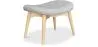 Reposapiés Tapizado en Lino  -Diseño Escandinavo - Madera - Kontor image 7