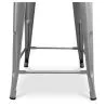 Taburete de Bar con Respaldo Diseño Industrial - Madera y Acero - 60 cm -  Stylix image 7