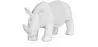 Figura Decorativa Rinoceronte - Blanco Mate - Rhyn image 7