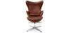 Sillón con Reposapiés - Diseño Huevo - Tapizado en Cuero - Brave  image 7