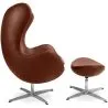 Sillón con Reposapiés - Diseño Huevo - Tapizado en Cuero - Brave  image 7