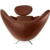 Sillón con Reposapiés - Diseño Huevo - Tapizado en Cuero - Brave  image 7