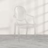 Silla de comedor Transparente - Diseño con Reposabrazos - Louis XIV image 7