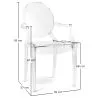 Silla de comedor Transparente - Diseño con Reposabrazos - Louis XIV image 7