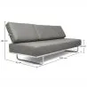 Sofá Cama - Tapizado en Polipiel - 3 plazas - Kart image 7