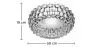 Lámpara de Techo - Plafón - Bolas de Cristal - 50 cm - Savoni image 7