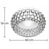 Lámpara de Techo - Plafón - Bolas de Cristal - 50 cm - Savoni image 7