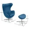 Sillón con Reposapiés - Diseño Huevo - Tapizado en Polipiel - Brave image 7