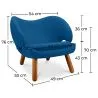 Sillón Tapizado en Tela - Diseño Escandinavo - Pelitano image 7