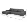 Chaise Lounge de 5 plazas - Tapizado en Tela - Yemy image 7