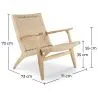 Sillón de Salón de Madera y Cuerda - Diseño Artesanal Boho Bali  - Birma image 7