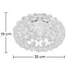 Lámpara de Techo - Plafón - Bolas de Cristal - 35 cm - Savoni image 7