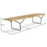 Banco estilo nórdico de madera (180cm) - Yean image 7