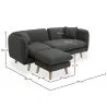 Chaise Lounge Tapizado en Lino - Estilo Escandinavo - Vriga image 7