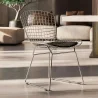 Silla de Comedor de Acero - Diseño Rejilla con cojín - Lived image 7