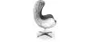 Sillón de Diseño con Reposabrazos - Diseño Huevo - Cuero y Metal - Cocoon  image 7