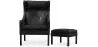 Sillón con Reposapiés - Tapizado en Cuero - Micah image 7