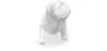 Escultura decorativa de diseño perro Bulldog resina image 7