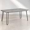 Mesa de Comedor Rectangular - Industrial - Madera y Metal - 150cm - Hairpin  image 9