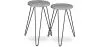 Pack de 2 Mesas Auxiliares - Diseño Industrial - Madera y Metal - Hairpin  image 9