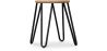 Taburete Redondo - Diseño Industrial - Madera y Acero - 44cm - Hairpin image 9