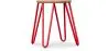 Taburete Redondo - Diseño Industrial - Madera y Acero - 44cm - Hairpin image 9