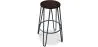 Taburete Redondo - Diseño Industrial - Madera y Metal- 66cm - Hairpin  image 9
