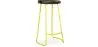 Taburete de Bar - Diseño industrial - Madera y Metal - 76 cm - Aiyana image 9