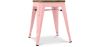 Taburete Diseño Industrial - Madera y  Acero - 45 cm -Stylix image 9