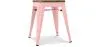 Taburete Diseño Industrial - Madera y  Acero - 45 cm -Stylix image 9